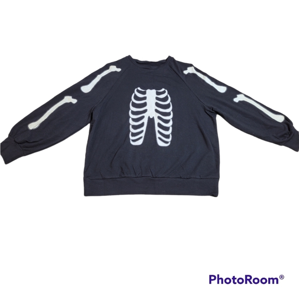 HALLOWEEN - Black Skeleton Sweatshirt